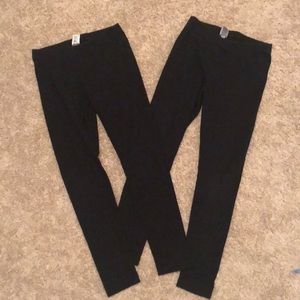 2 pairs of black cat and jack leggings